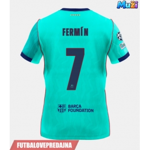 Lacne Muži Futbalové dres Barcelona Fermin Lopez #7 2026-27 Krátky Rukáv - Tretina
